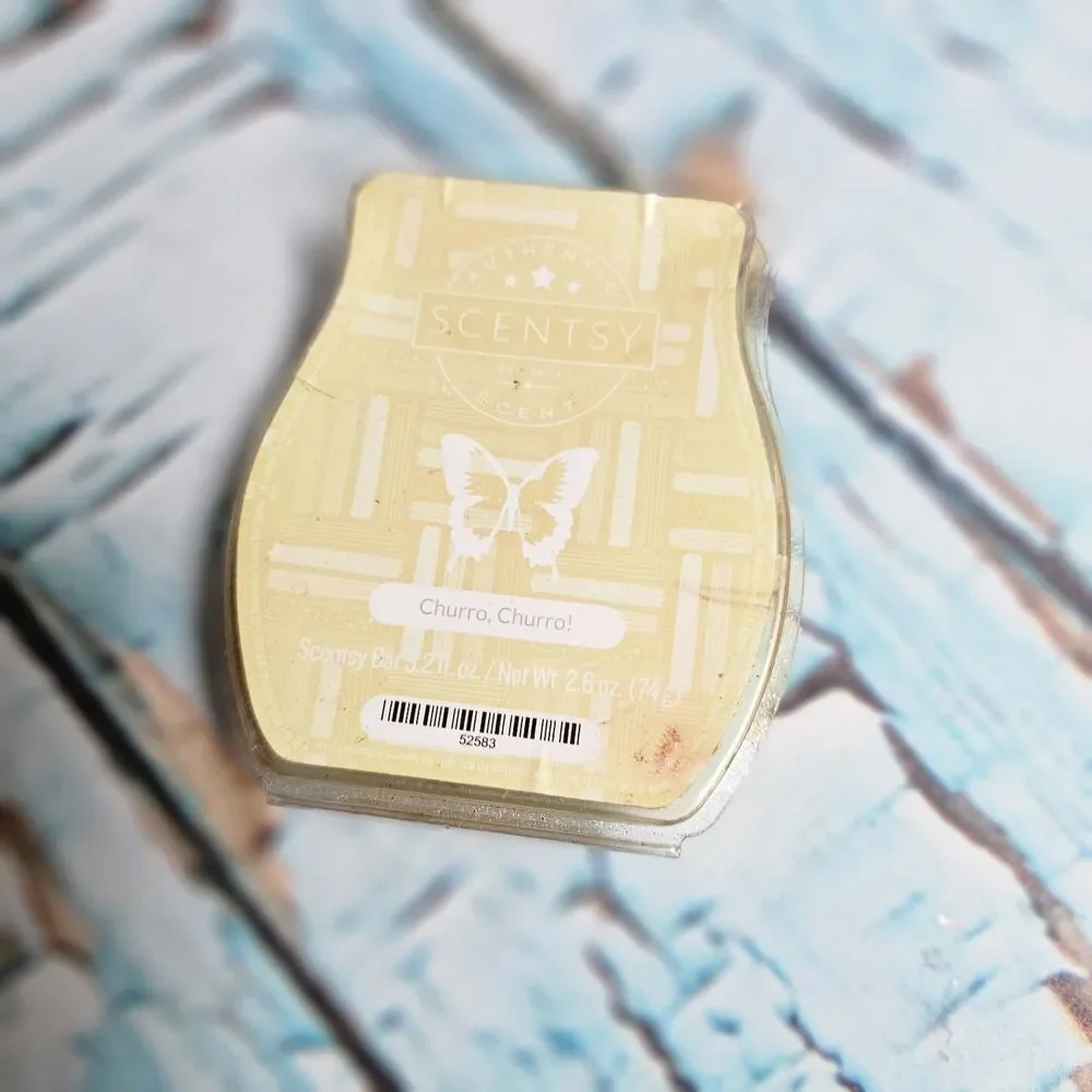 Scentsy Churro Churro Wax Bar New Retired Scent 3.2 fl oz Consultant Stash